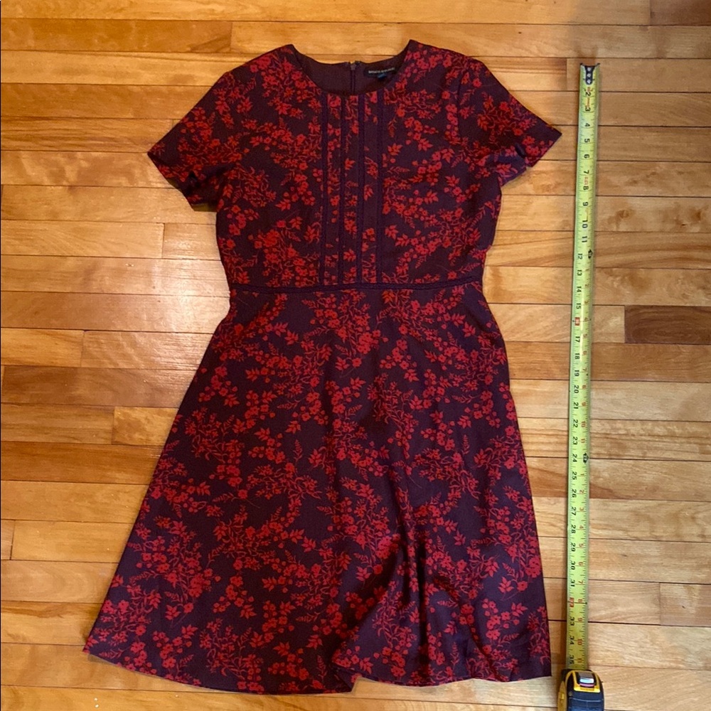 NWOT Banana Republic Red A-Line Midi Dress